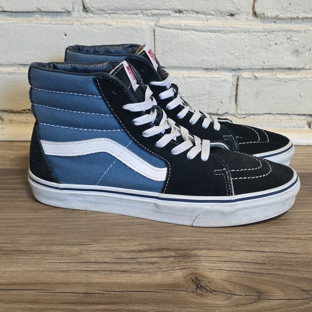 Size 9 - Vans Sk8- High Navy - VN-0D5INVY